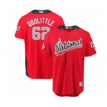 Men's Majestic Washington Nationals #62 Sean Doolittle Game Red National League 2018 MLB All-Star MLB Jersey