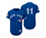 Men's Toronto Blue Jays #11 Kevin Pillar 2017 Spring Training Flex Base Authentic Collection Stitched Baseball Jersey