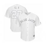 Men's Toronto Blue Jays #27 Vladimir Guerrero Jr. El K Authentic White 2019 Players Weekend Baseball Jersey