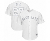 Men's Toronto Blue Jays #27 Vladimir Guerrero Jr. El K Authentic White 2019 Players Weekend Baseball Jersey