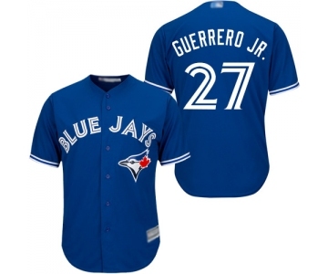 Men's Toronto Blue Jays #27 Vladimir Guerrero Jr. Replica Blue Alternate Baseball Jersey