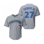 Men's Toronto Blue Jays #27 Vladimir Guerrero Jr. Replica Grey Road Baseball Jersey