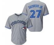 Men's Toronto Blue Jays #27 Vladimir Guerrero Jr. Replica Grey Road Baseball Jersey