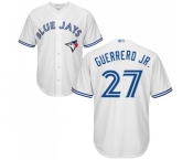 Men's Toronto Blue Jays #27 Vladimir Guerrero Jr. Replica White Home Baseball Jersey