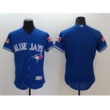 Men's Toronto Blue Jays Blank Majestic Blue Fashion Stars & Stripes Flex Base Jersey