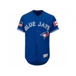 Men's Toronto Blue Jays Blank Royal Blue Stitched 2016 Fashion Stars & Stripes Flex Base Baseball Jersey