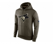 Men's Toronto Blue Jays Nike Olive Salute To Service KO Performance Hoodie