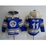 Mlb Toronto Blue Jays #11 Kevin Pillar Blue jerseys(pullover hooded sweatshirt)