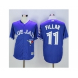 Toronto Blue Jays #11 Kevin Pillar Blue New Cool Base 40th Anniversary Stitched Baseball Jersey