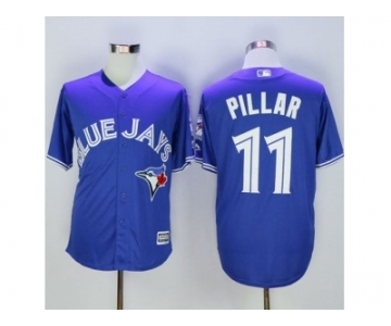 Toronto Blue Jays #11 Kevin Pillar Blue New Cool Base 40th Anniversary Stitched Baseball Jersey