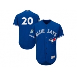 Toronto Blue Jays #20 Josh Donaldson Blue 2017 Spring Training Flexbase Authentic Collection Stitched Baseball Jersey