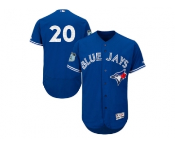 Toronto Blue Jays #20 Josh Donaldson Blue 2017 Spring Training Flexbase Authentic Collection Stitched Baseball Jersey