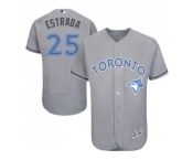 Toronto Blue Jays #25 Marco Estrada Grey Flexbase Authentic Collection 2016 Father's Day Stitched Baseball Jersey