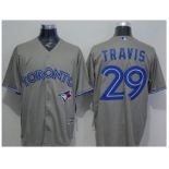 Toronto Blue Jays #29 Devon Travis Grey New Cool Base Stitched Baseball Jersey[Travis]