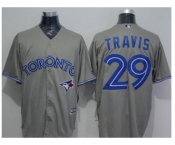 Toronto Blue Jays #29 Devon Travis Grey New Cool Base Stitched Baseball Jersey[Travis]