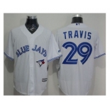 Toronto Blue Jays #29 Devon Travis White New Cool Base Stitched Baseball Jersey[Travis]