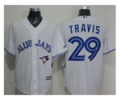 Toronto Blue Jays #29 Devon Travis White New Cool Base Stitched Baseball Jersey[Travis]