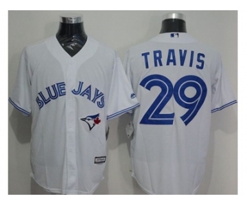 Toronto Blue Jays #29 Devon Travis White New Cool Base Stitched Baseball Jersey[Travis]