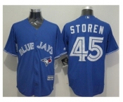 Toronto Blue Jays #45 Drew Storen Blue New Cool Base Stitched Baseball Jersey[Storen]