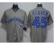 Toronto Blue Jays #45 Drew Storen Grey New Cool Base Stitched Baseball Jersey[Storen]