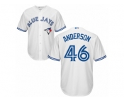 Toronto Blue Jays #46 Brett Anderson Replica White Home MLB Jersey