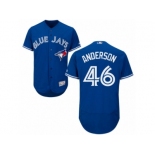 Toronto Blue Jays #46 Brett Anderson Royal Blue Flexbase Authentic Collection MLB Jersey