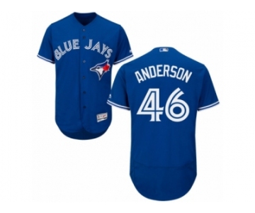 Toronto Blue Jays #46 Brett Anderson Royal Blue Flexbase Authentic Collection MLB Jersey