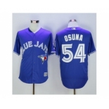 Toronto Blue Jays #54 Roberto Osuna Blue New Cool Base 40th Anniversary Stitched Baseball Jersey