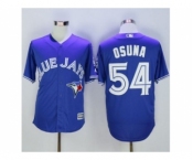 Toronto Blue Jays #54 Roberto Osuna Blue New Cool Base 40th Anniversary Stitched Baseball Jersey