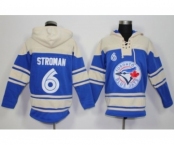 Toronto Blue Jays #6 Marcus Stroman Blue Sawyer Hooded Sweatshirt MLB Hoodie