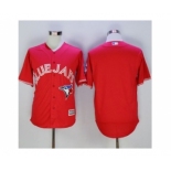 Toronto Blue Jays Blank Red New Cool Base 40th Anniversary Stitched Baseball Jersey