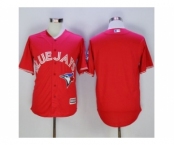 Toronto Blue Jays Blank Red New Cool Base 40th Anniversary Stitched Baseball Jersey