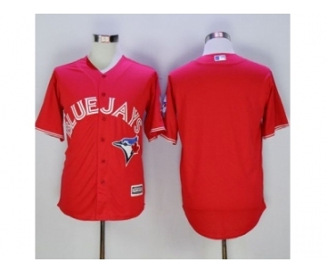 Toronto Blue Jays Blank Red New Cool Base 40th Anniversary Stitched Baseball Jersey