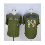 mlb jerseys toronto blue jays #19 bautista green[bautista]