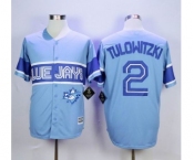 mlb jerseys toronto blue jays #2 tulowitzki lt.blue[2015 new]