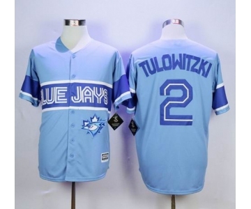 mlb jerseys toronto blue jays #2 tulowitzki lt.blue[2015 new]