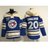 mlb jerseys toronto blue jays #20 donaldson blue[pullover hooded sweatshirt]