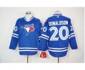 mlb jerseys toronto blue jays #20 josh donaldson blue long sleeve