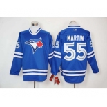 mlb jerseys toronto blue jays #55 martin blue long sleeve[martin]