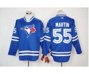 mlb jerseys toronto blue jays #55 martin blue long sleeve[martin]