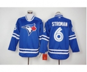 mlb jerseys toronto blue jays #6 marcus stroman blue long sleeve