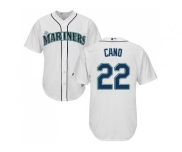 Men Seattle Mariners #22 Robinson Cano White New Cool Base Stitched MLB Jersey