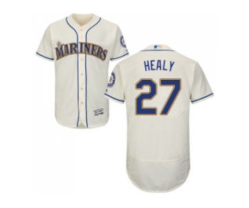 Men Seattle Mariners #27 Ryon Healy Cream Flexbase Authentic Collection Stitched MLB Jersey