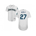 Men Seattle Mariners #27 Ryon Healy White Flexbase Authentic Collection Stitched MLB Jersey