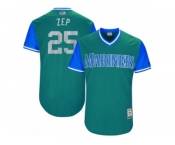 Men's 2017 Little League World Series Mariners #25 Marc Rzepczynski Zep Aqua Jersey