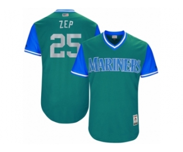 Men's 2017 Little League World Series Mariners #25 Marc Rzepczynski Zep Aqua Jersey