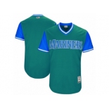 Men's 2017 Little League World Series Seattle Mariners Aqua Jersey