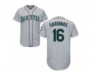 Men's Majestic Seattle Mariners #16 Luis Sardinas Grey Flexbase Authentic Collection MLB Jersey