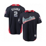 Men's Majestic Seattle Mariners #2 Jean Segura Game Navy Blue American League 2018 MLB All-Star MLB Jersey