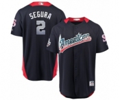 Men's Majestic Seattle Mariners #2 Jean Segura Game Navy Blue American League 2018 MLB All-Star MLB Jersey